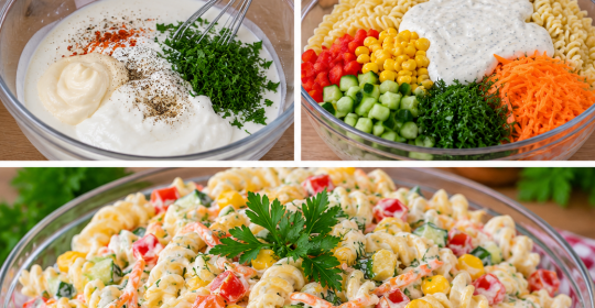 KREMALI MAKARNA SALATASI