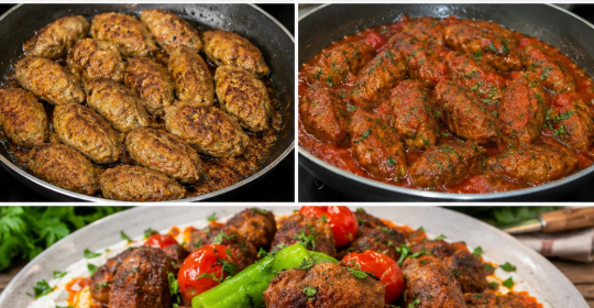 Patlıcan Yatağında Köfte