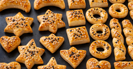 Sirkeli Tuzlu Kurabiye (Şekil Şekil)