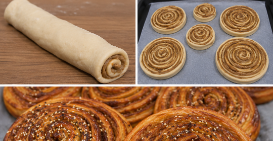 Fırından Alınmış Gibi Tahinli Çörek 