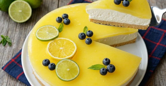 Pişmeyen Limonlu Cheesecake