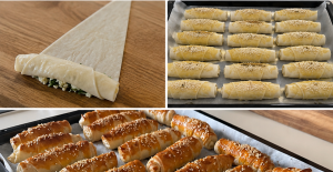 4 Yufka İle 1 Tepsi Peynirli Börek 