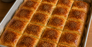 Pide Lezzetinde Soğanlı Tepsi Poğaçası