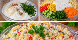 KREMALI MAKARNA SALATASI