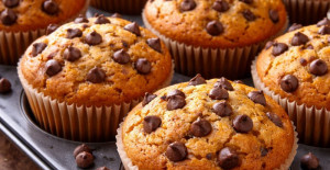 Fırında Damla Çikolatalı Muffin Kek Tarifi