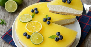 Pişmeyen Limonlu Cheesecake