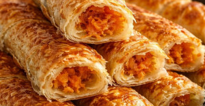 Baklava Yufkasıyla Çıtır Çıtır Havuçlu Börek