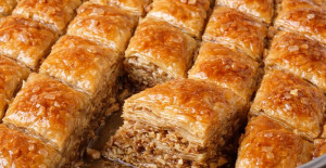 Yuvarlak Tepside Cevizli Ev Baklavası