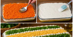 3 Renkli Kat Kat Patates Salatası