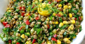 Protein Deposu Yeşil Mercimek Salatası