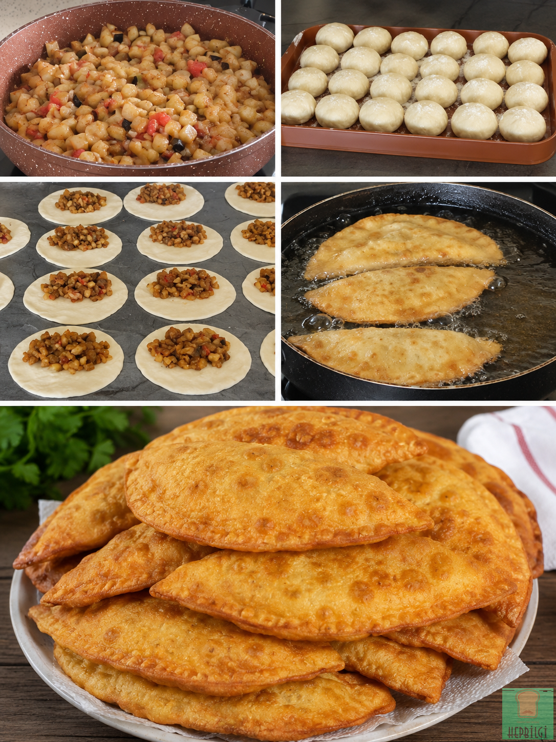 Yağ Çekmeyen Patlıcanlı Börek - 1