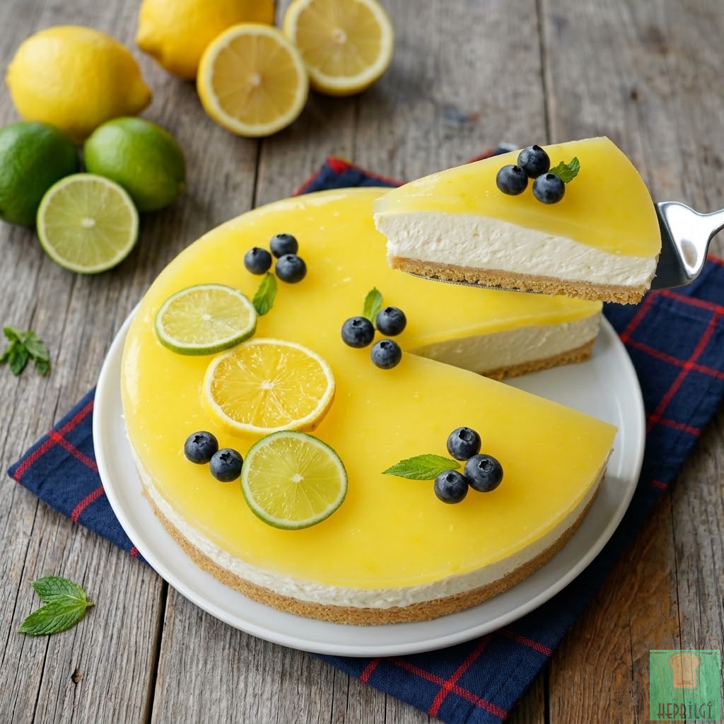Pişmeyen Limonlu Cheesecake - 1