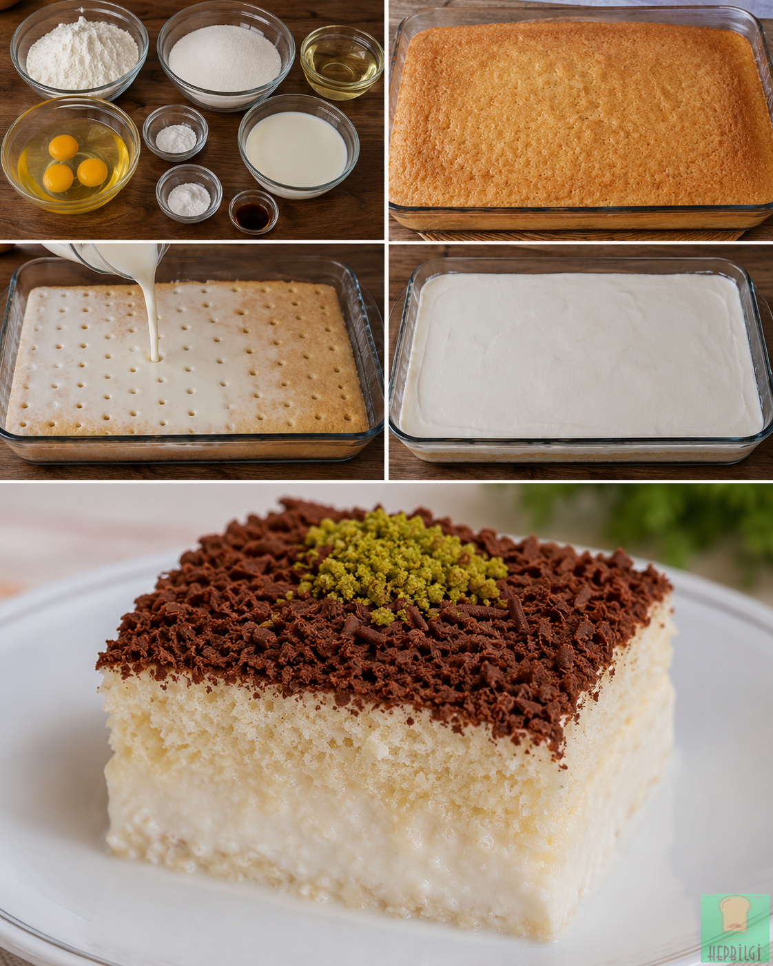 Bol Sütlü Borcam Pastası Tarifi - 2