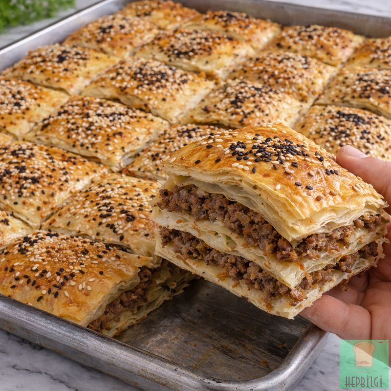 Çıtır Kıymalı Tepsi Böreği - 1