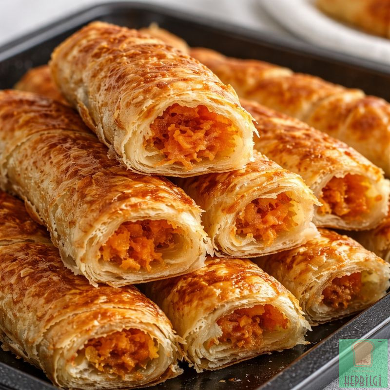 Baklava Yufkasıyla Çıtır Çıtır Havuçlu Börek - 2