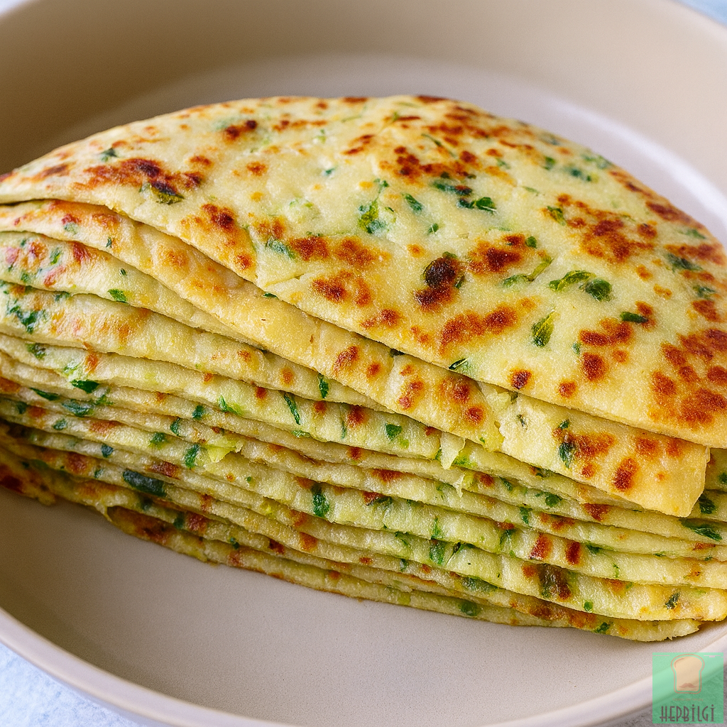 8 Dakikada Otlu Yumuşak Kahvaltılık Börek Tarifi - 2