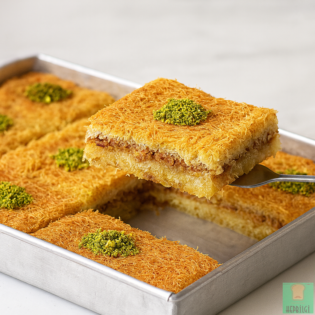 Bol cevizli, tam ölçülü Basma Kadayıf Tatlısı - 3