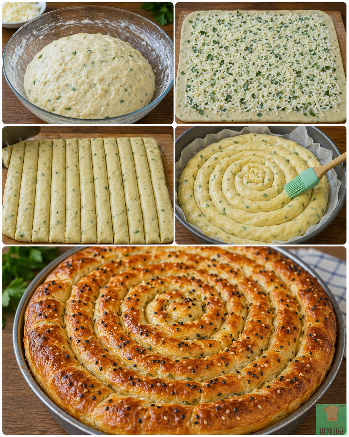 Peynirli Rulo Tepsi Böreği - 2