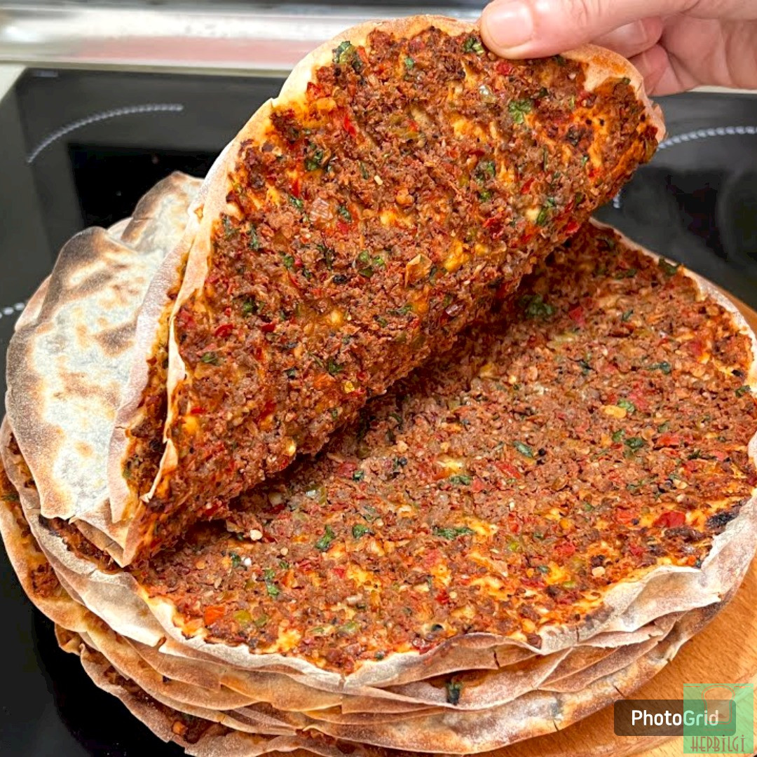 Bol Lezzetli Çıtır Çıtır Lahmacun Tarifi - 1