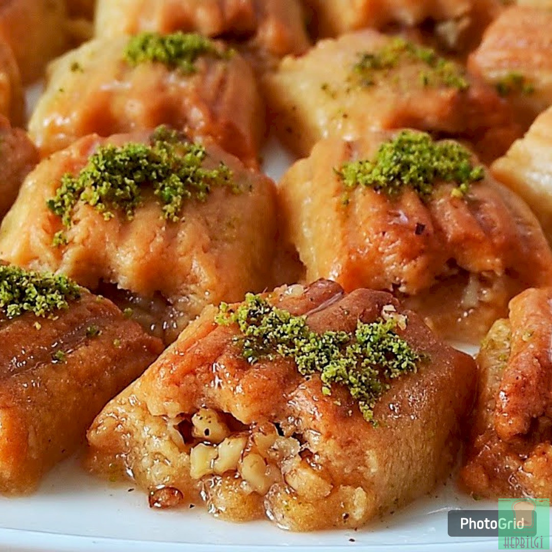 Baklava Tadında Kıyır Kıyır Cevizli Tatlı - 1