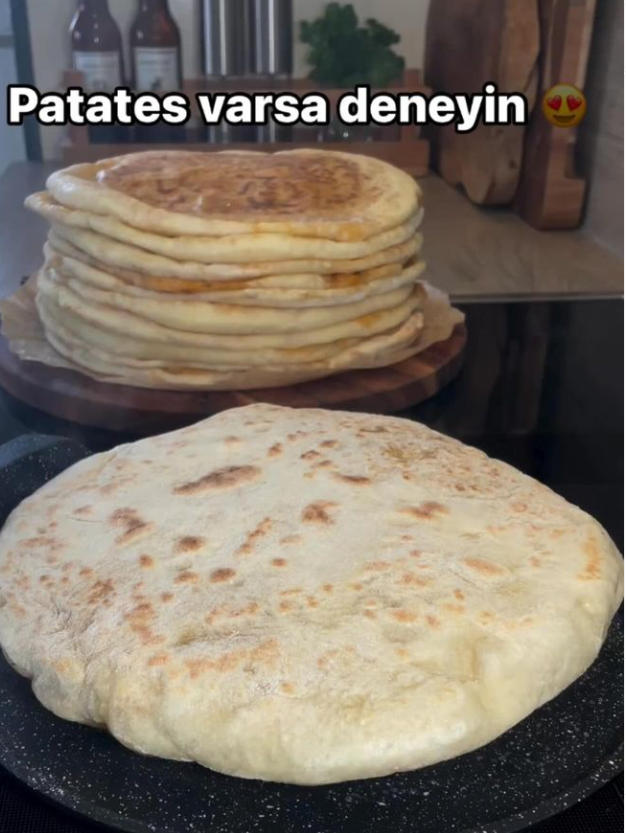 Pamuk gibi Patatesli Bazlama - 1